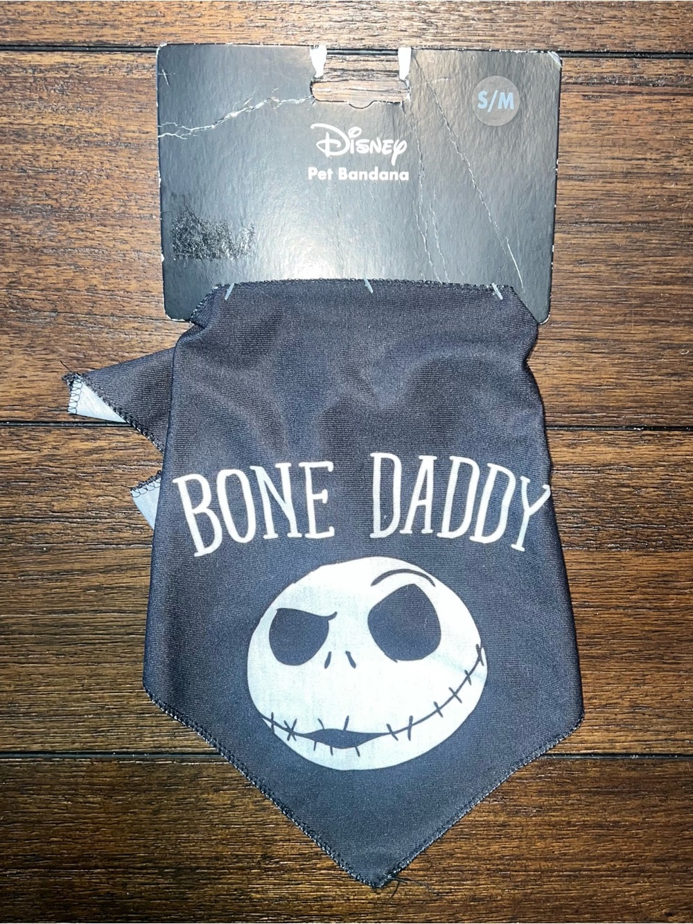 Disney Black 'Bone Daddy' Pet Bandana